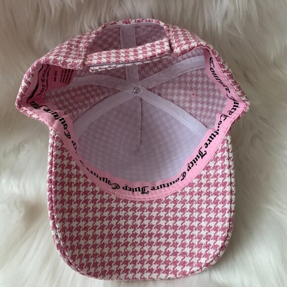 JUICY COUTURE Bow, Houndstooth, Tweed Baseball Caps Set of 3 NEW - Picture 3 of 9